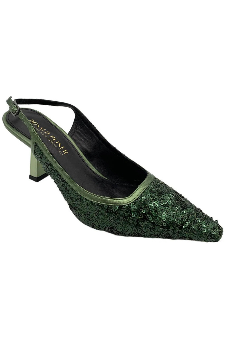 Donald Pliner Women's Stessia Slingback Heel Pump Green - Medium